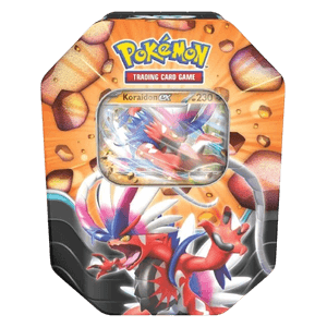 Karmesin & Purpur — Slashing Legends Tins: Koraidon ex Tin