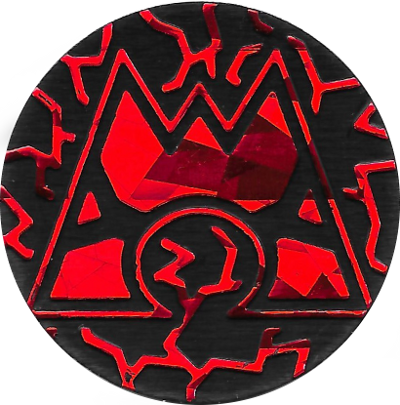 Double Danger — Blister · Team Magma emblem Coin ( s) (Cracked Ice Foil)